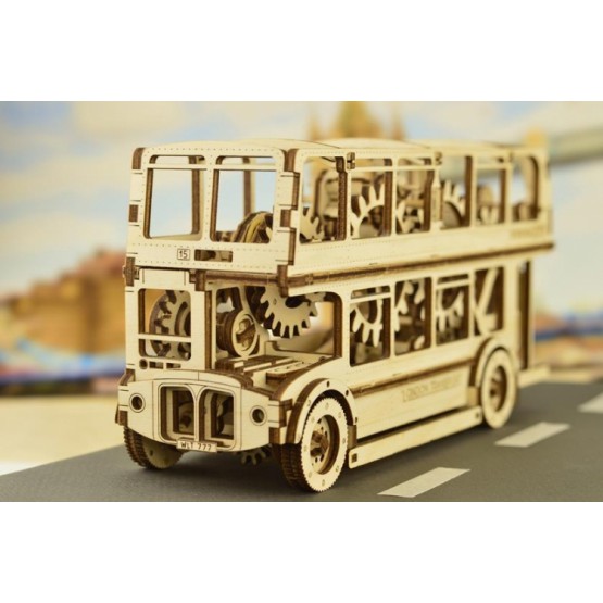 Drewniane puzzle mechaniczne 3D Wooden.City - Autobus T1