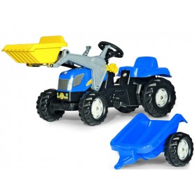 Rolly Toys Traktor Kid New Holland Łyżka Przyczep