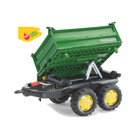 Rolly Toys Przyczepa Mega Wywrotka 2 osie Zielona