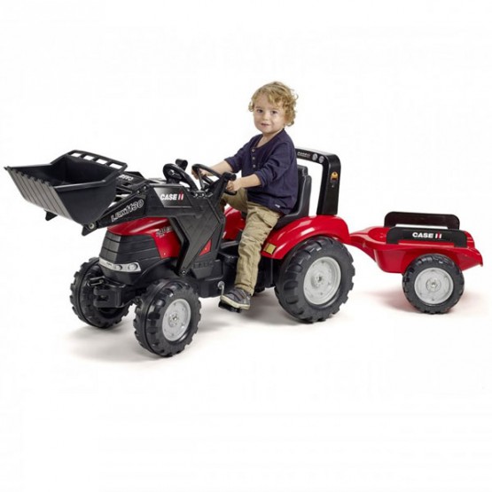 FALK Traktor CASE IH PUMA 240CVX z Przyczepą i Ład