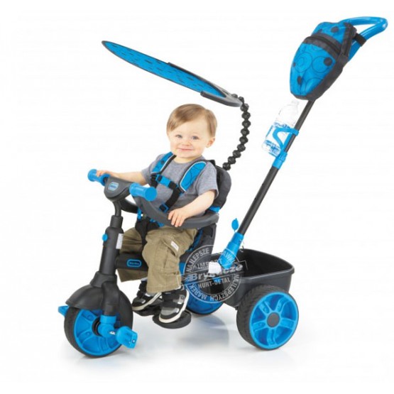 LT Rowerek Trójkołowy 4 w1 Deluxe Ed-Neon Blue