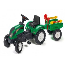 FALK Traktor RANCH z przyczepą zielony