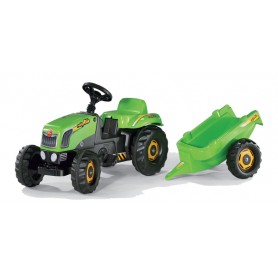 Rolly Toys Traktor Kid Zielony z Przyczepą