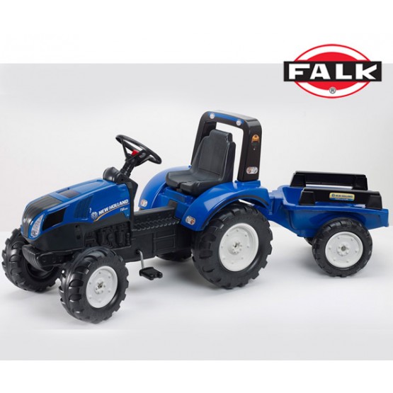 FALK Traktor NEW HOLLAND z Przyczepą