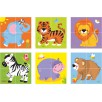 VIGA Kostki Logiczne Puzzle - Zoo