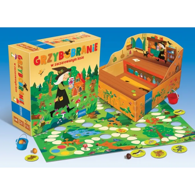 Zbierz grzyby w magicznym lesie w rodzinnej grze