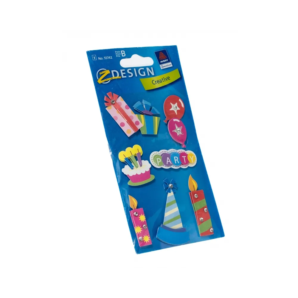 Naklejki Plakietki samoprzylepne do ozdabiania Party