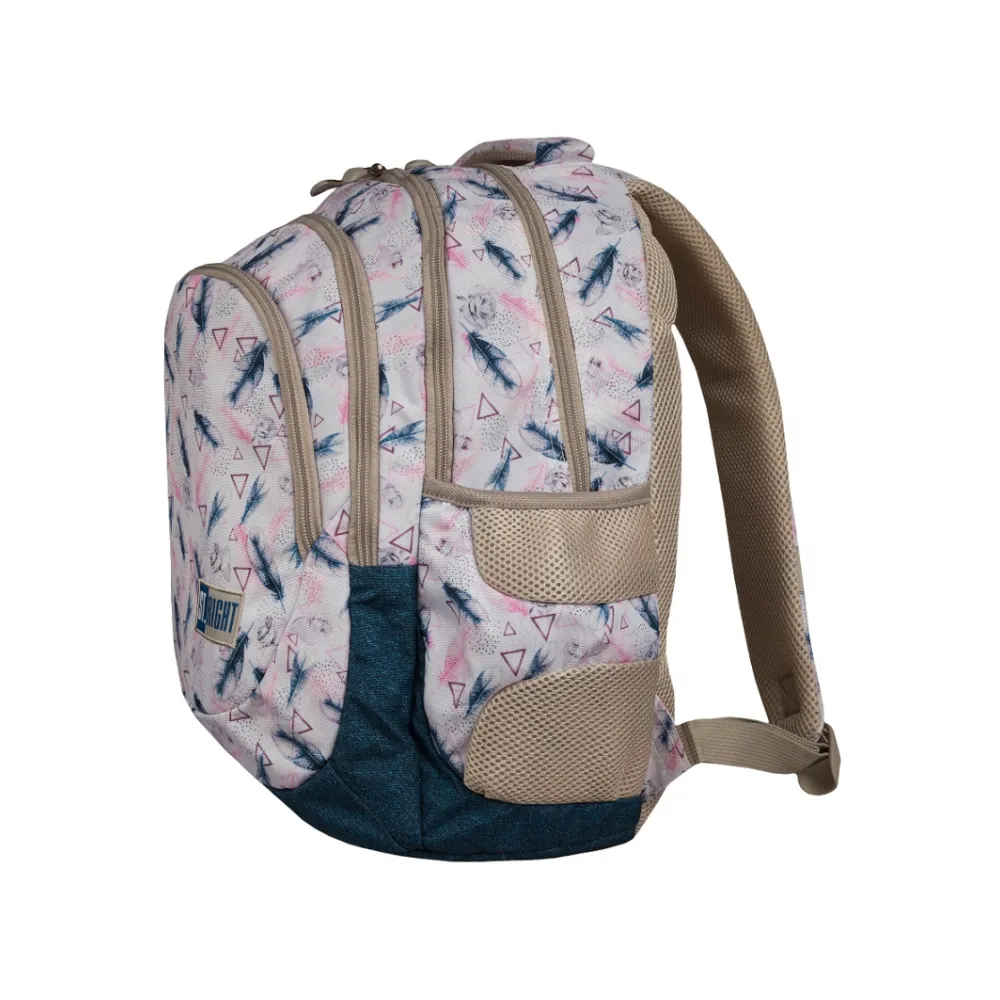 PLECAK MŁODZIEŻOWY PIÓRKA RÓŻE BP-06 ST.RIGHTCZ