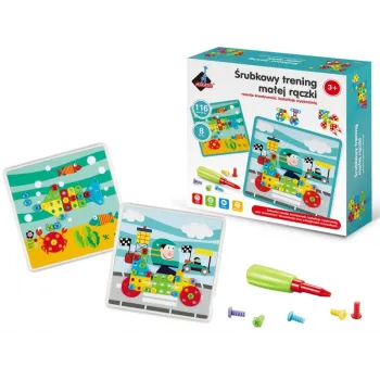 ŚRUBKOWY TRENING MAŁEJ RĄCZKI KREATYWNA ZABAWA G2