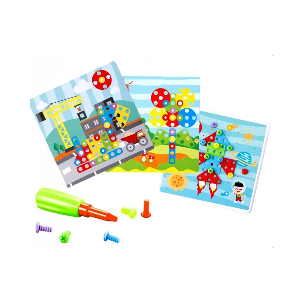 ŚRUBKOWY TRENING MAŁEJ RĄCZKI KREATYWNA ZABAWA G2