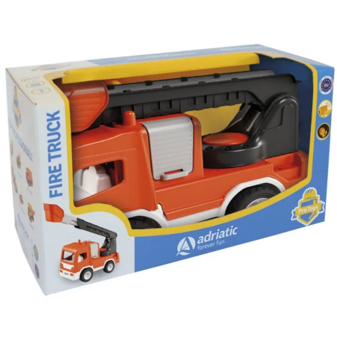 Wóz strażacki Adriatic z funkcjonalnym schowkiem na narzędzia.