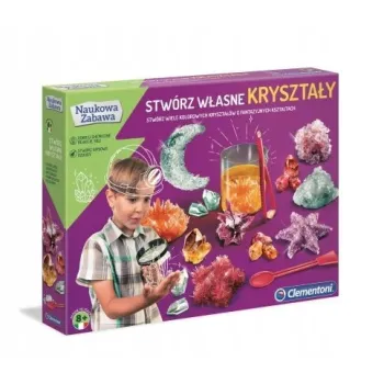 STWÓRZ WŁASNE KRYSZTAŁY NAUKOWA ZABAWA CLEMENTONI G2