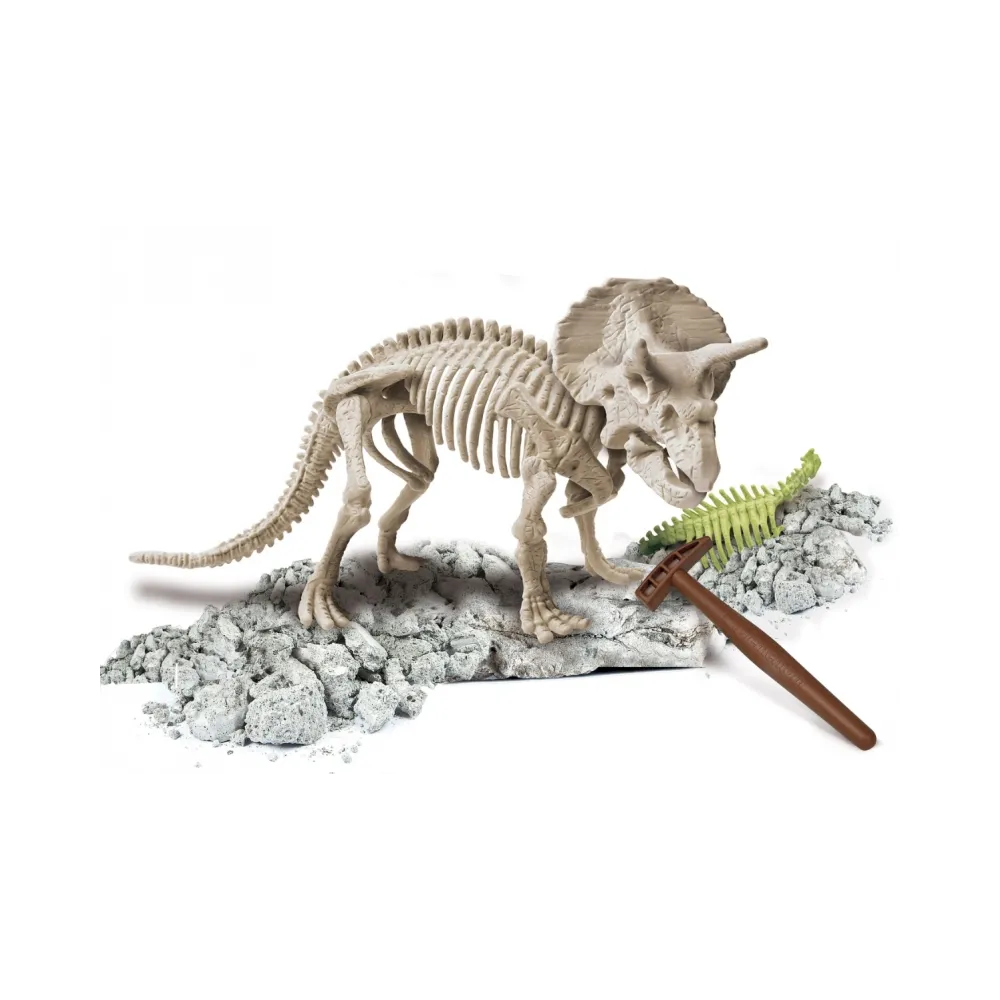 SKAMIENIAŁOŚCI TRICERATOPS NAUKOWA ZABAWA G2