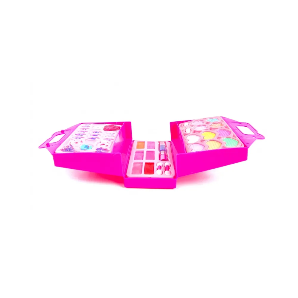 SKŁADANA WALIZECZKA DO MAKIJAŻU CIENIE BŁYSZCZYKI TIPSY