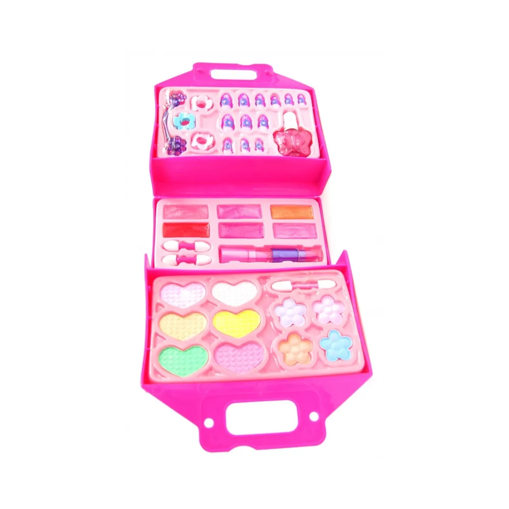 SKŁADANA WALIZECZKA DO MAKIJAŻU CIENIE BŁYSZCZYKI TIPSY