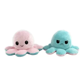 OŚMIORNICZKA MASKOTKA DWUSTRONNA NIEBIESKO-RÓŻOWACZ