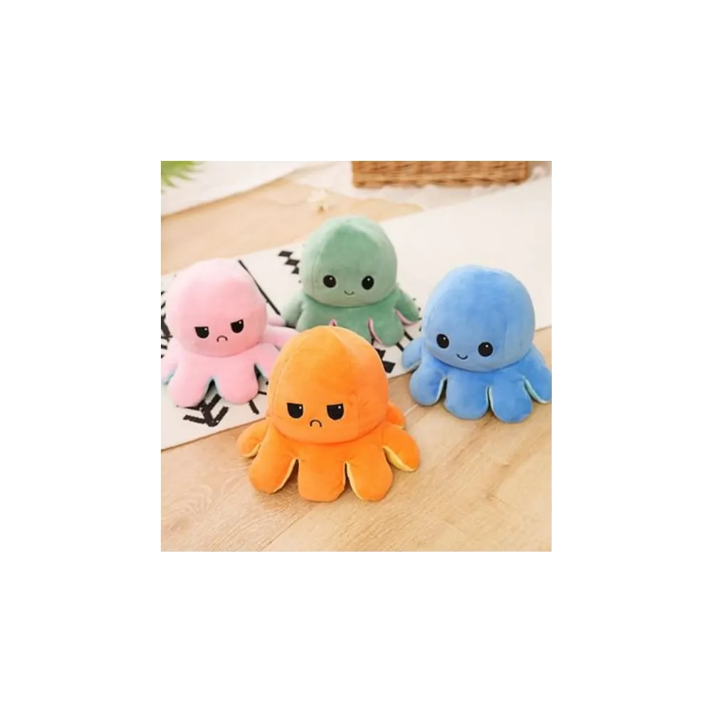 OŚMIORNICZKA MASKOTKA DWUSTRONNA NIEBIESKO-RÓŻOWACZ