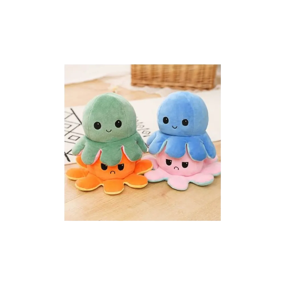 OŚMIORNICZKA MASKOTKA DWUSTRONNA NIEBIESKO-RÓŻOWACZ