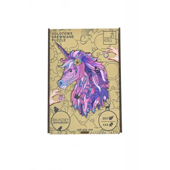 EKOLOGICZNE DREWNIANE PUZZLE MAGICZNA SOWA 148 zabaweczka