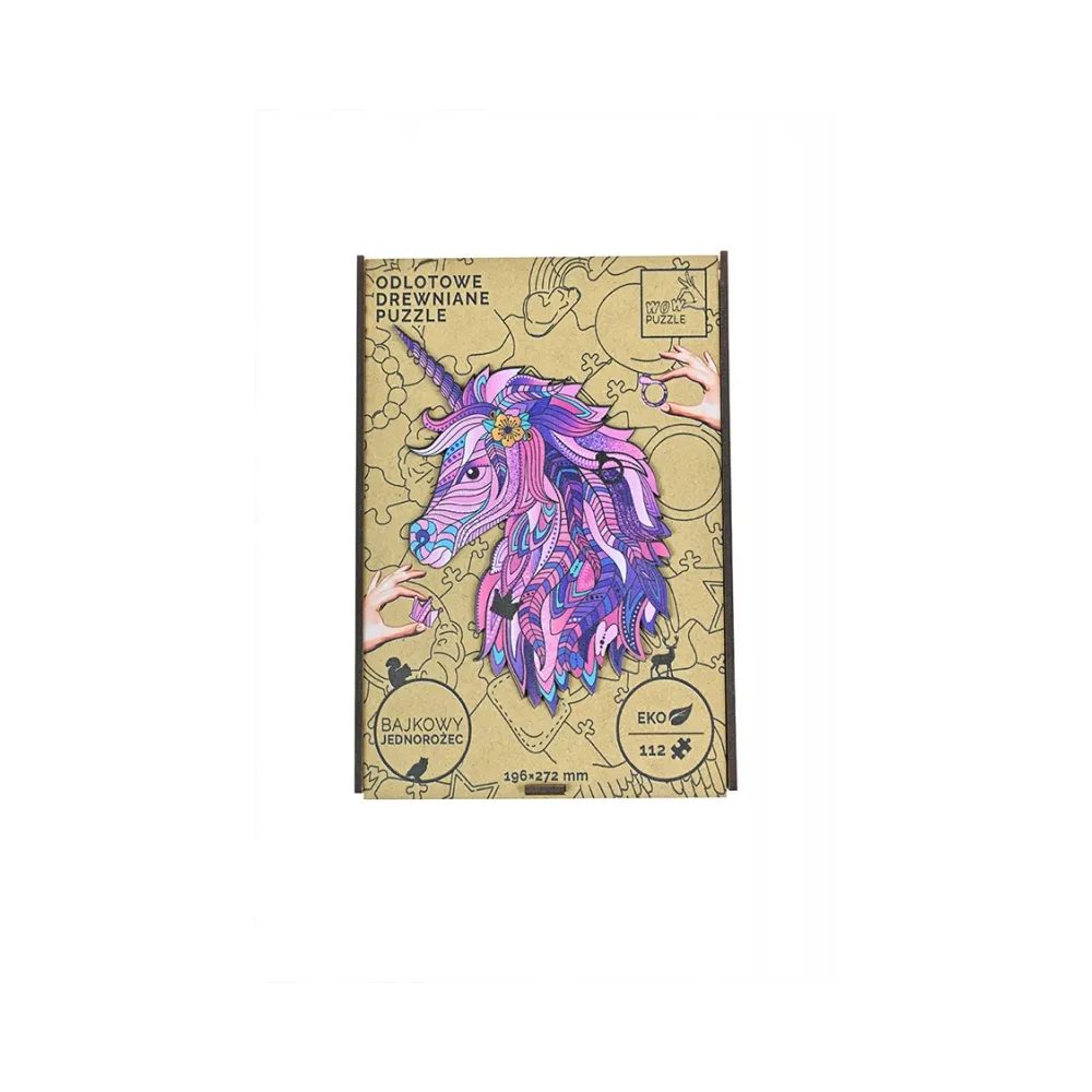 EKOLOGICZNE DREWNIANE PUZZLE MAGICZNA SOWA 148 zabaweczka