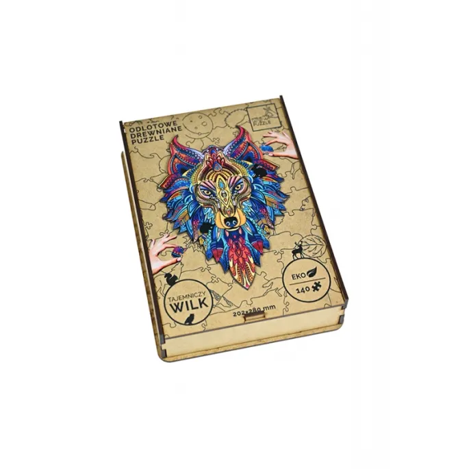 Ekologiczne puzzle z tajemniczym wilkiem
