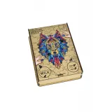 EKOLOGICZNE DREWNIANE PUZZLE TAJEMNICZY WILK 140 zabaweczka