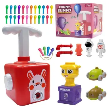 KRÓLIK SAMOCHÓD POJAZD BALONY WYRZUTNIA NA POWIETRZE CZ