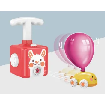 KRÓLIK SAMOCHÓD POJAZD BALONY WYRZUTNIA NA POWIETRZE CZ