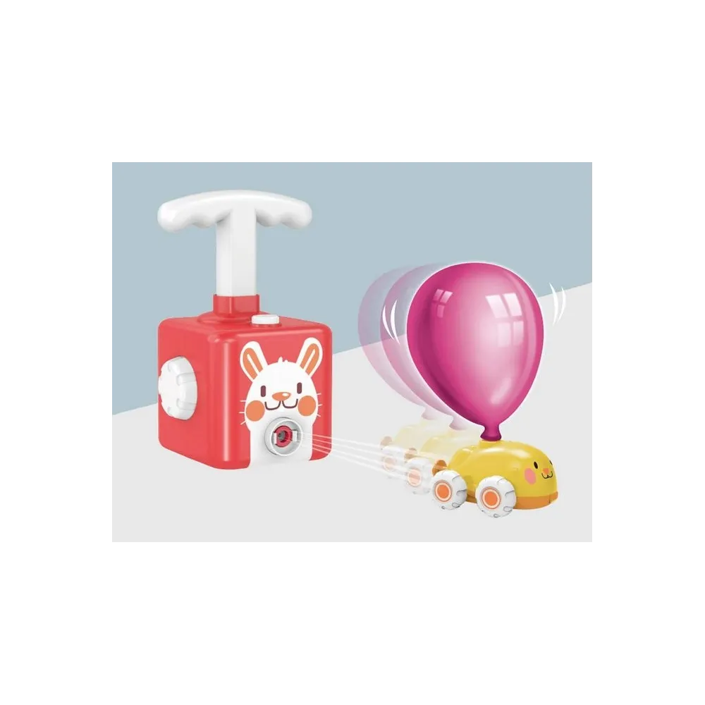 KRÓLIK SAMOCHÓD POJAZD BALONY WYRZUTNIA NA POWIETRZE CZ