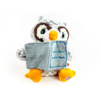 Duża pluszowa Mądra sowa mówi po polsku opowiada bajki G2