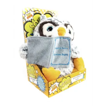 Duża pluszowa Mądra sowa mówi po polsku opowiada bajki G2