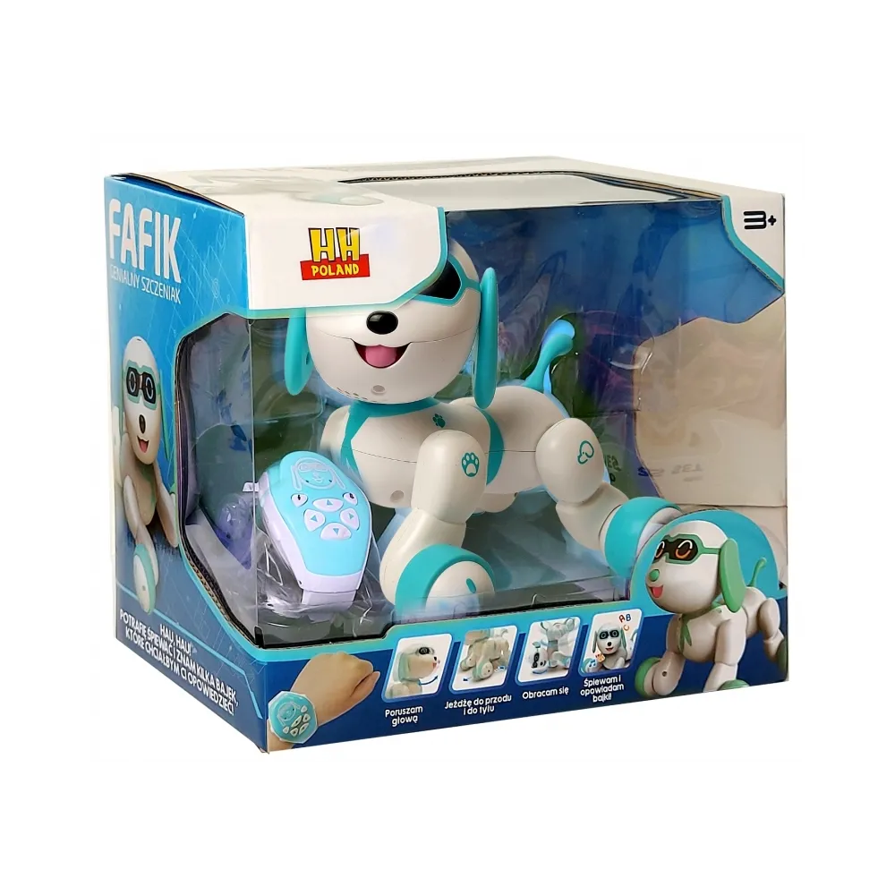 Interaktywny piesek Fafik z funkcją mówienia i śpiewania
