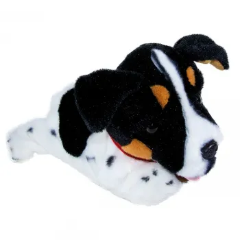 Figo - biało-czarno-brązowy piesek dla dzieci