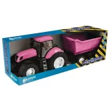 Duży traktor z wywrotką Różowy Adriatic G3