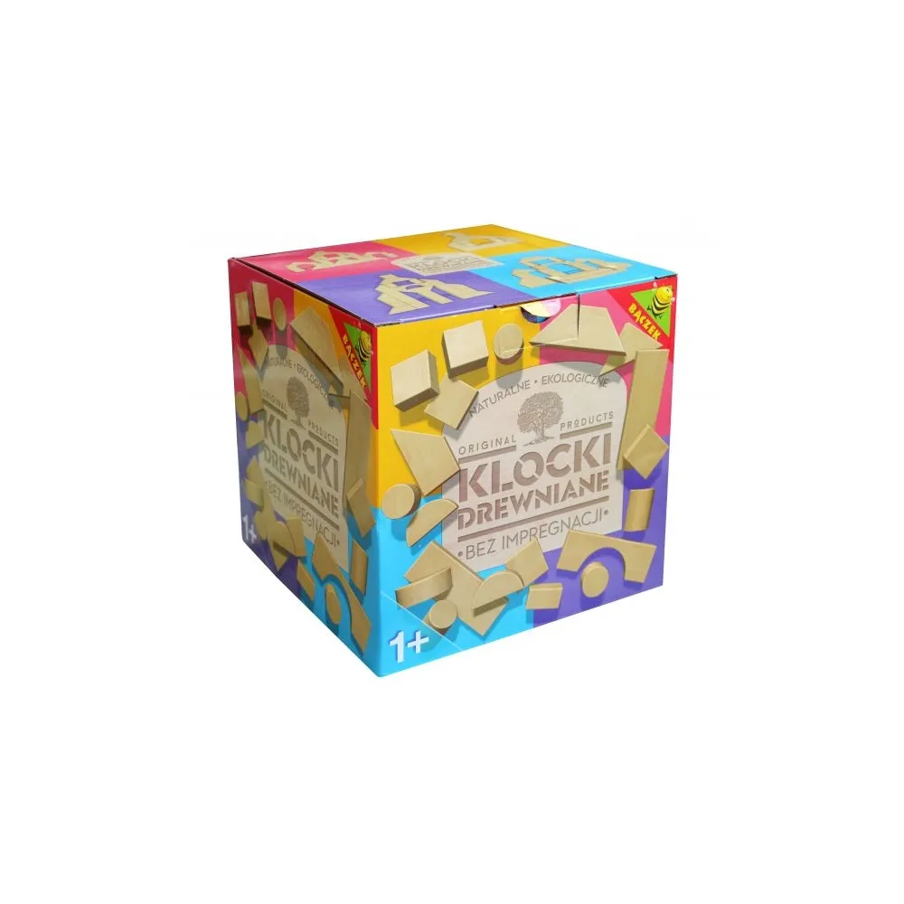 DREWNIANE KLOCKI EKOLOGICZNE NATURALNE OD 1 ROKU 54 EL G3