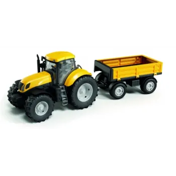 DUŻY TRAKTOR PRZYCZEPA OTWIERANE DRZWI 1:16 G3