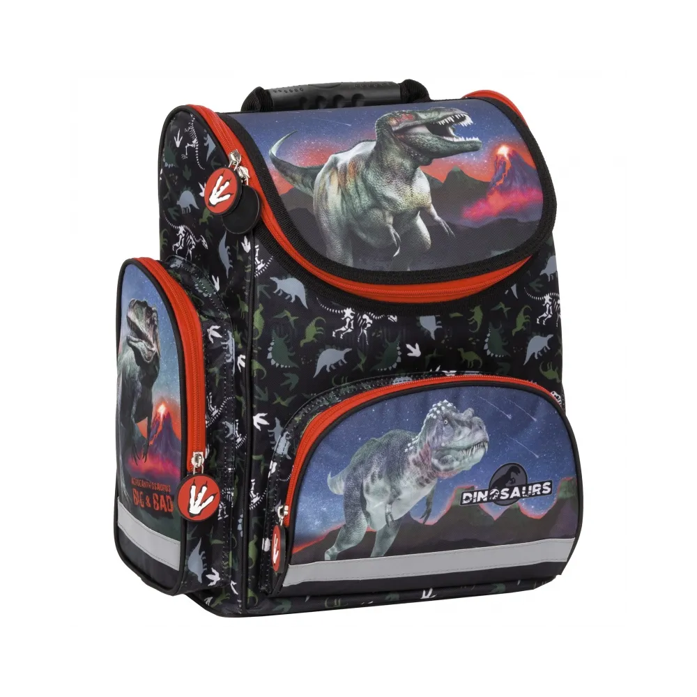 Tornister kasetonowy ergonomiczny dinozaur Derform CZ