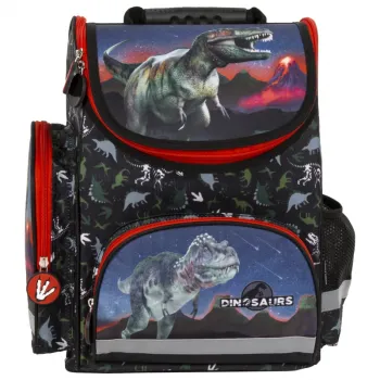 Tornister kasetonowy ergonomiczny dinozaur Derform CZ