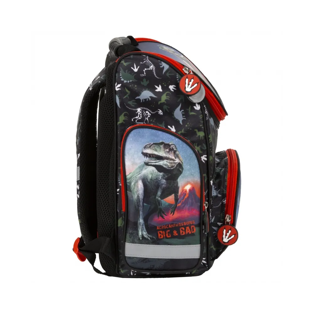 Tornister kasetonowy ergonomiczny dinozaur Derform CZ