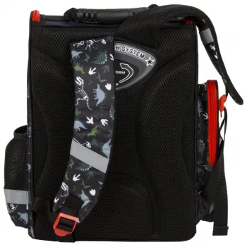 Tornister kasetonowy ergonomiczny dinozaur Derform CZ