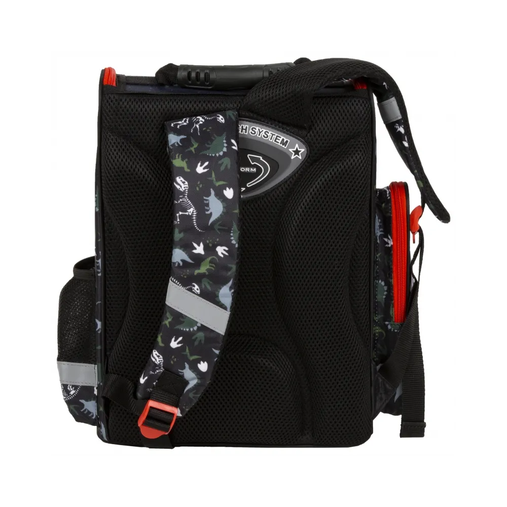 Tornister kasetonowy ergonomiczny dinozaur Derform CZ