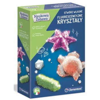 Stwórz własne fluorescencyjne kryształy Clementoni G3