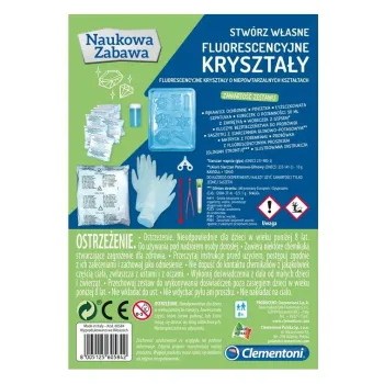 Stwórz własne fluorescencyjne kryształy Clementoni G3