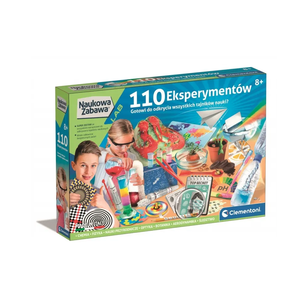 110 eksperymentów naukowa zabawa Clementoni G3