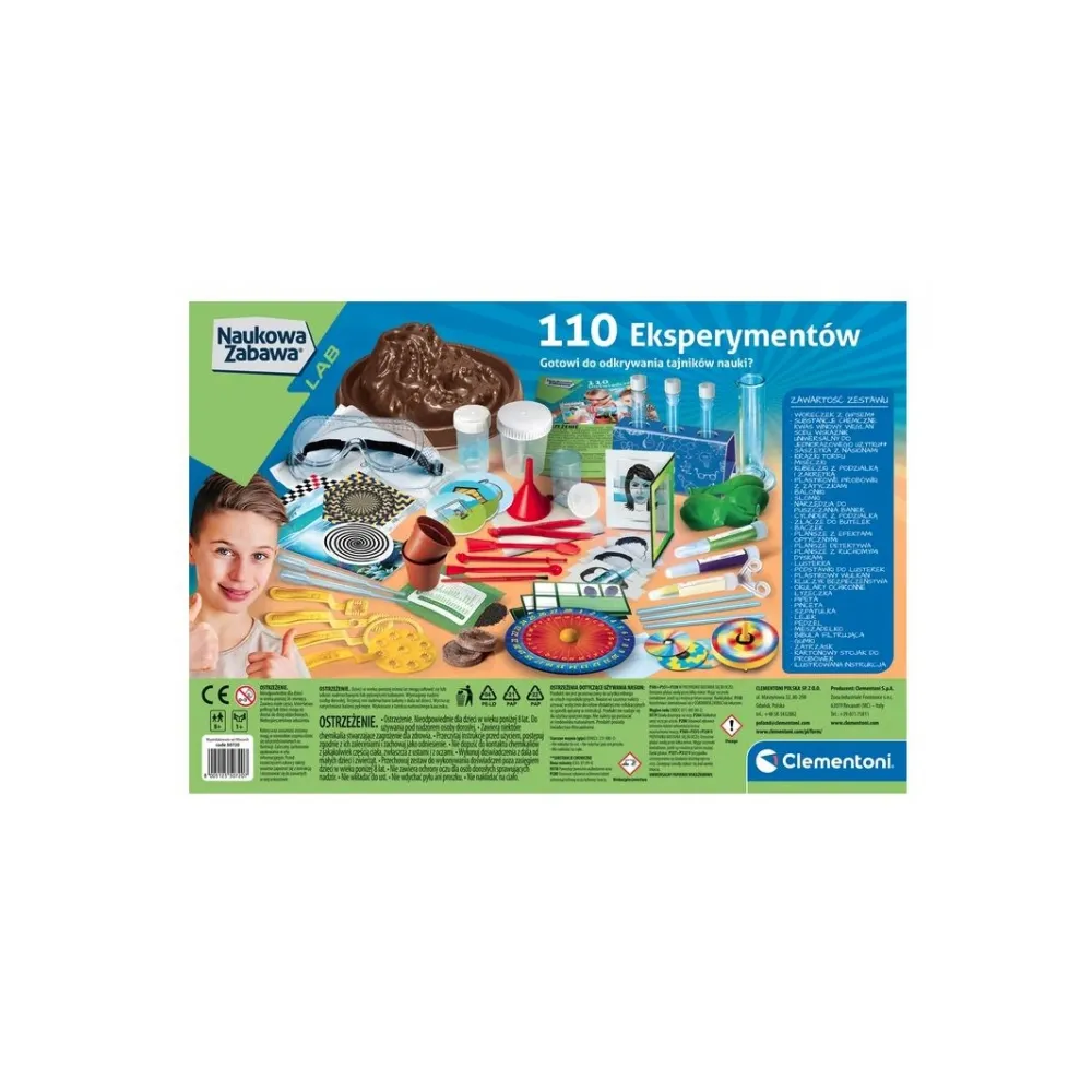 110 eksperymentów naukowa zabawa Clementoni G3