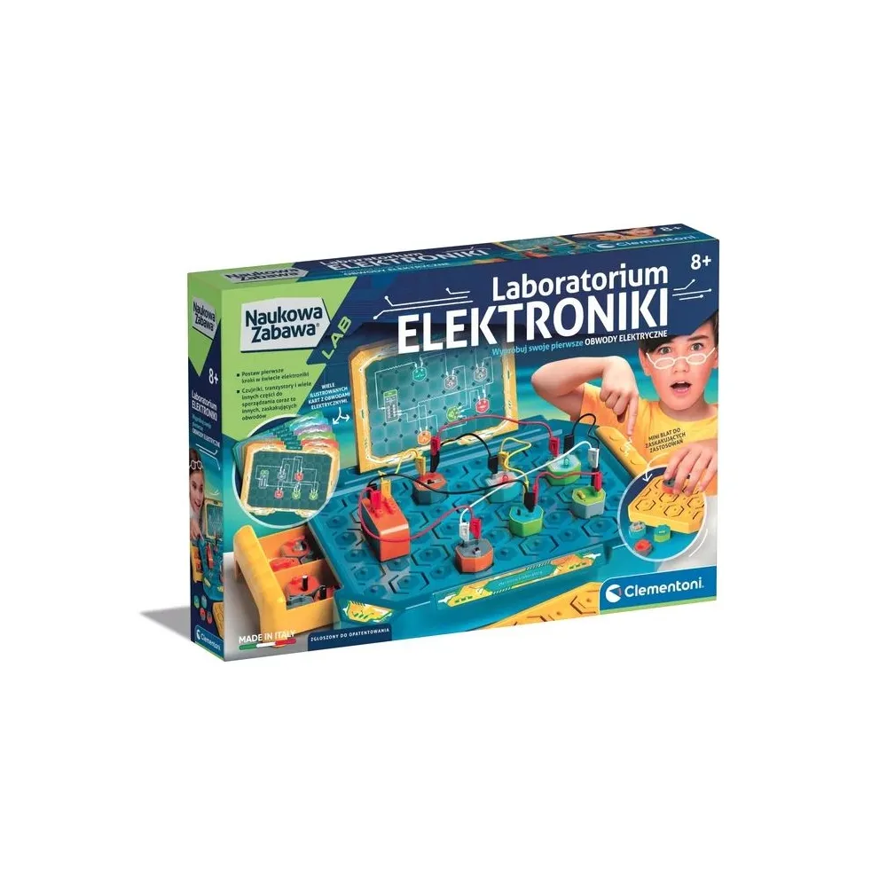 Laboratorium Elektroniki Clementoni G3 - zestaw do nauki elektroniki