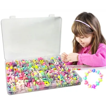 Zestaw do robienia biżuterii koraliki do nawlekaniaG2