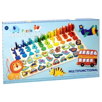 Gra puzzle multifunkcyjne 2 w 1 nauka łowienie rybekCZ