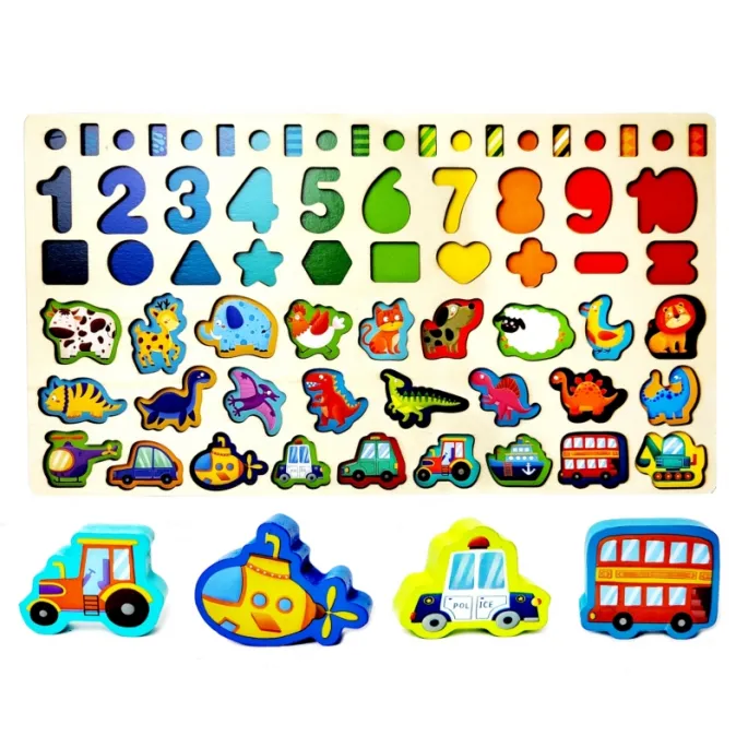 Elementy puzzli do zabawy w woreczku