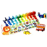 Gra puzzle multifunkcyjne 2 w 1 nauka łowienie rybekCZ